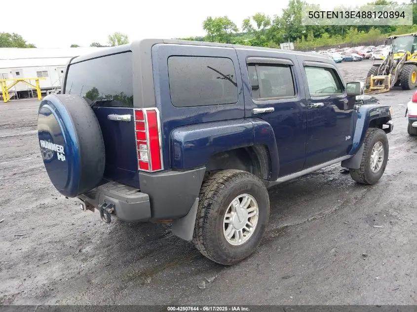 2008 Hummer H3 Suv VIN: 5GTEN13E488120894 Lot: 42507644
