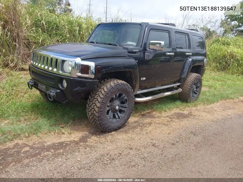 2008 Hummer H3 Suv VIN: 5GTEN13E188139547 Lot: 42520444