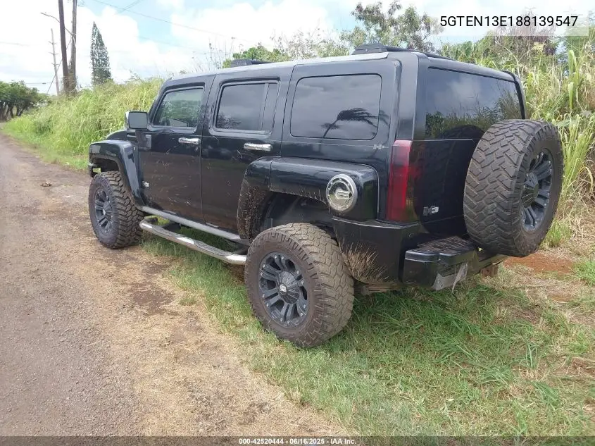2008 Hummer H3 Suv VIN: 5GTEN13E188139547 Lot: 42520444