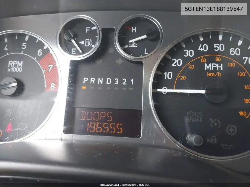 2008 Hummer H3 Suv VIN: 5GTEN13E188139547 Lot: 42520444