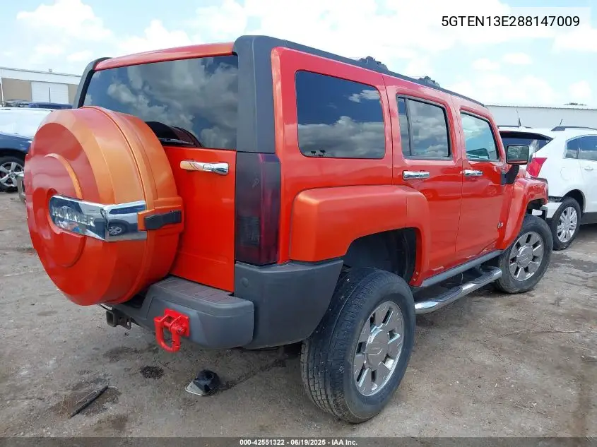 2008 Hummer H3 Suv H3X VIN: 5GTEN13E288147009 Lot: 42551322