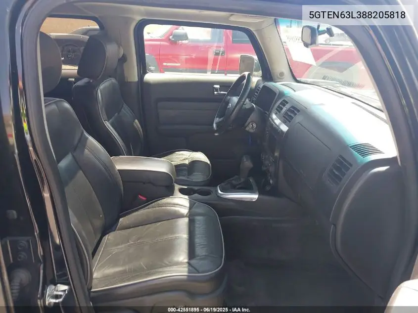 2008 Hummer H3 Suv Alpha VIN: 5GTEN63L388205818 Lot: 42551895