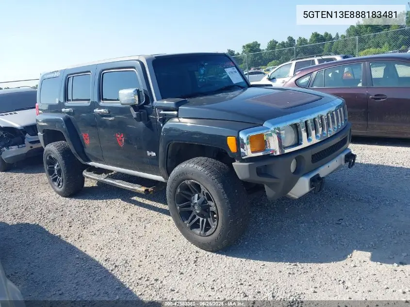 2008 Hummer H3 Suv VIN: 5GTEN13E888183481 Lot: 42583380