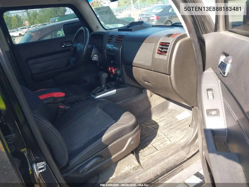 2008 Hummer H3 Suv VIN: 5GTEN13E888183481 Lot: 42583380