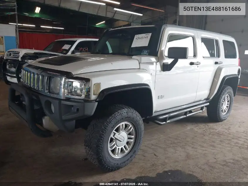 2008 Hummer H3 Suv VIN: 5GTEN13E488161686 Lot: 42641141