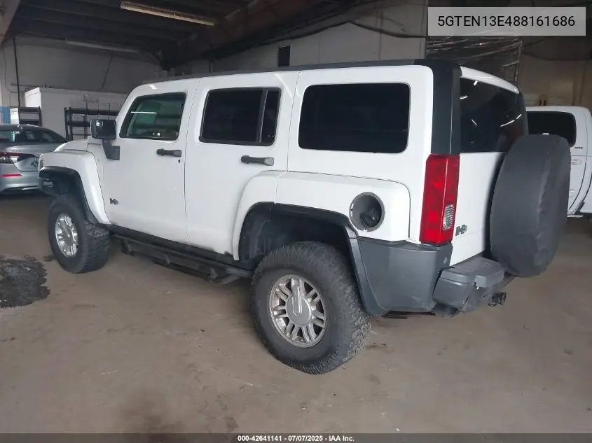 2008 Hummer H3 Suv VIN: 5GTEN13E488161686 Lot: 42641141