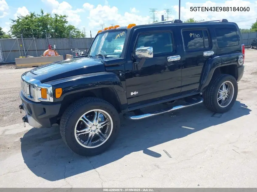 2008 Hummer H3 Suv VIN: 5GTEN43E988184060 Lot: 42694970