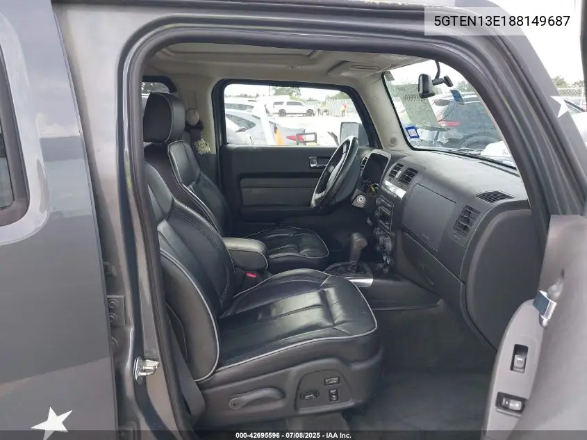 2008 Hummer H3 Suv VIN: 5GTEN13E188149687 Lot: 42695596