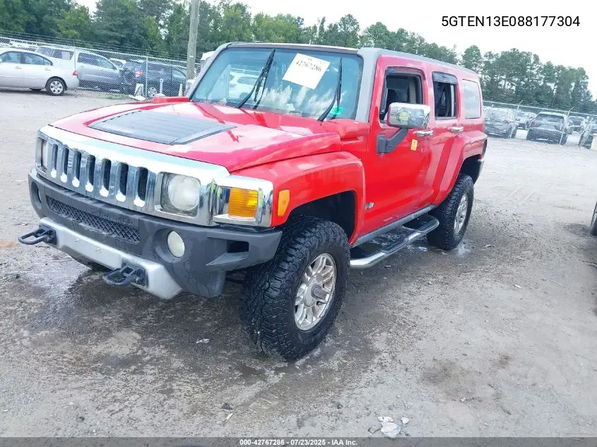 2008 Hummer H3 Suv VIN: 5GTEN13E088177304 Lot: 42767286