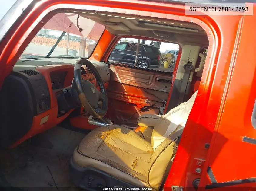 2008 Hummer H3 Suv Alpha VIN: 5GTEN13L788142693 Lot: 42791048