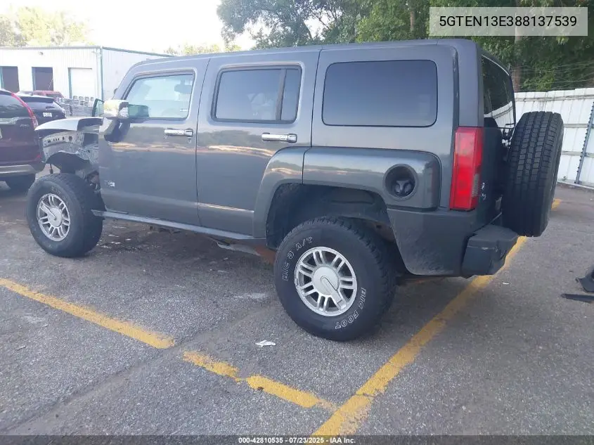 2008 Hummer H3 Suv VIN: 5GTEN13E388137539 Lot: 42810535