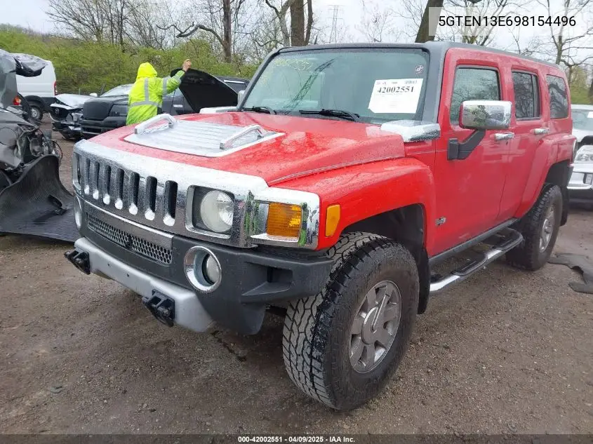 2009 Hummer H3 Suv VIN: 5GTEN13E698154496 Lot: 42002551