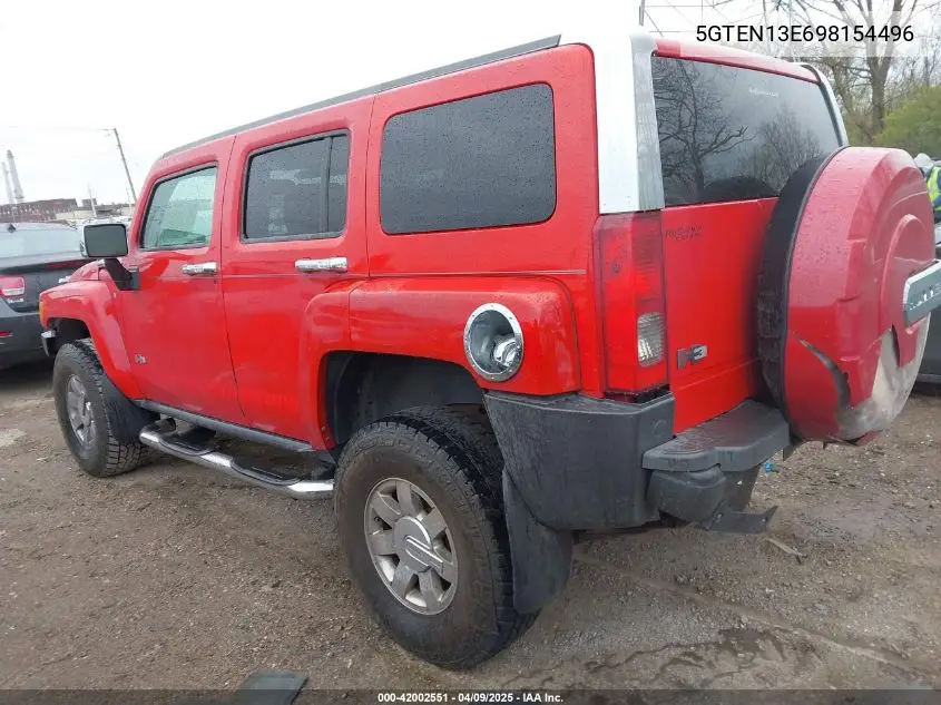 2009 Hummer H3 Suv VIN: 5GTEN13E698154496 Lot: 42002551