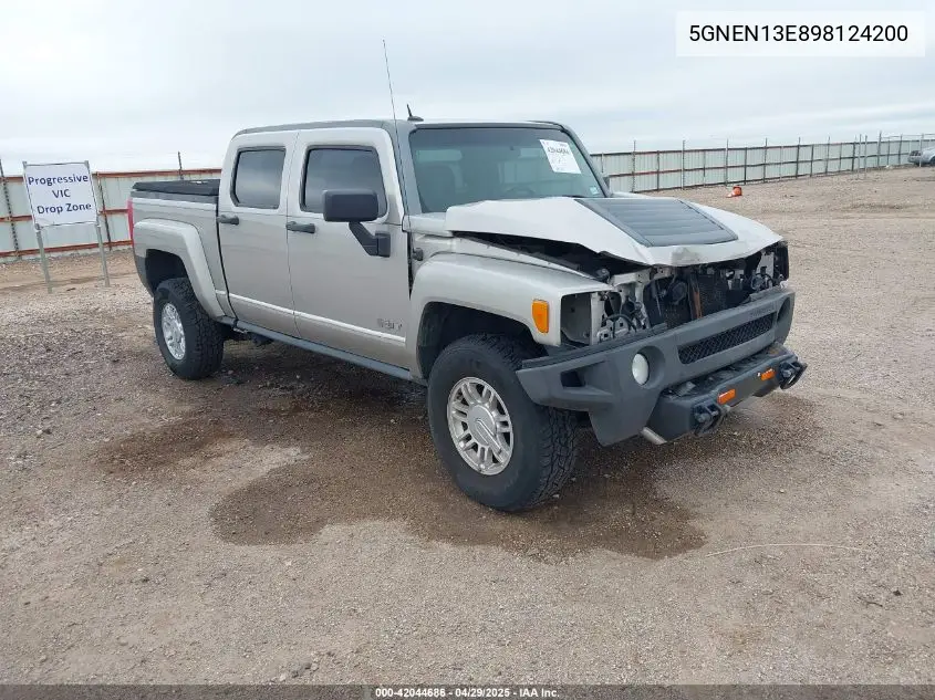 2009 Hummer H3T VIN: 5GNEN13E898124200 Lot: 42044686