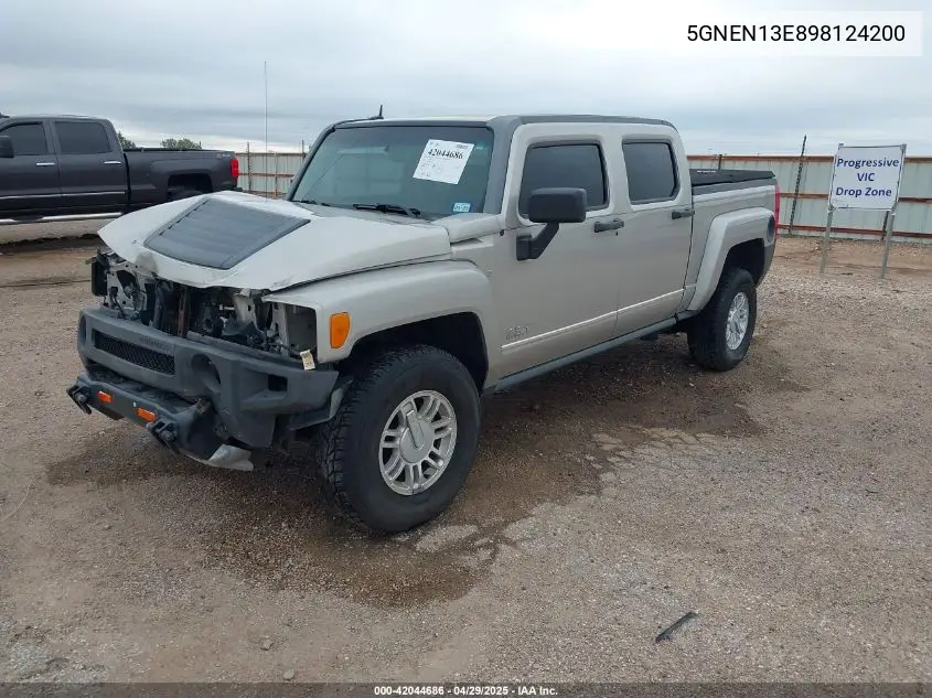 2009 Hummer H3T VIN: 5GNEN13E898124200 Lot: 42044686