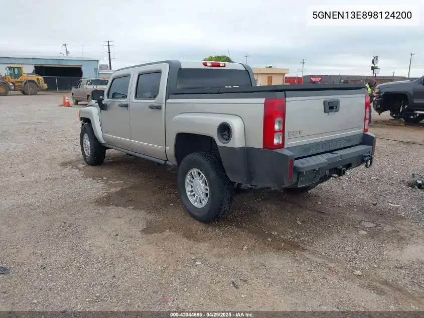 2009 Hummer H3T VIN: 5GNEN13E898124200 Lot: 42044686