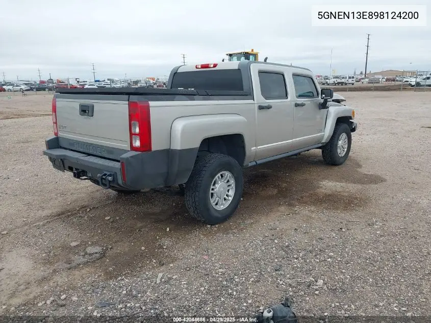 2009 Hummer H3T VIN: 5GNEN13E898124200 Lot: 42044686