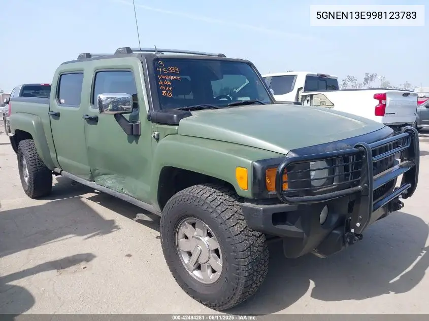 2009 Hummer H3T VIN: 5GNEN13E998123783 Lot: 42484281