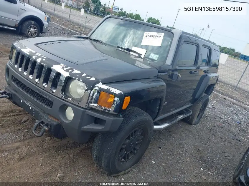 2009 Hummer H3 Suv VIN: 5GTEN13E598157390 Lot: 42498569