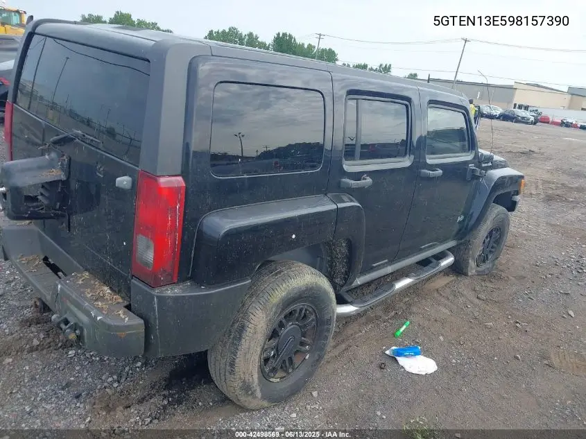 2009 Hummer H3 Suv VIN: 5GTEN13E598157390 Lot: 42498569