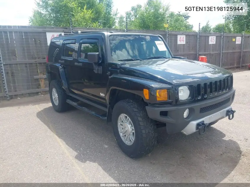 2009 Hummer H3 VIN: 5GTEN13E198125944 Lot: 42505423