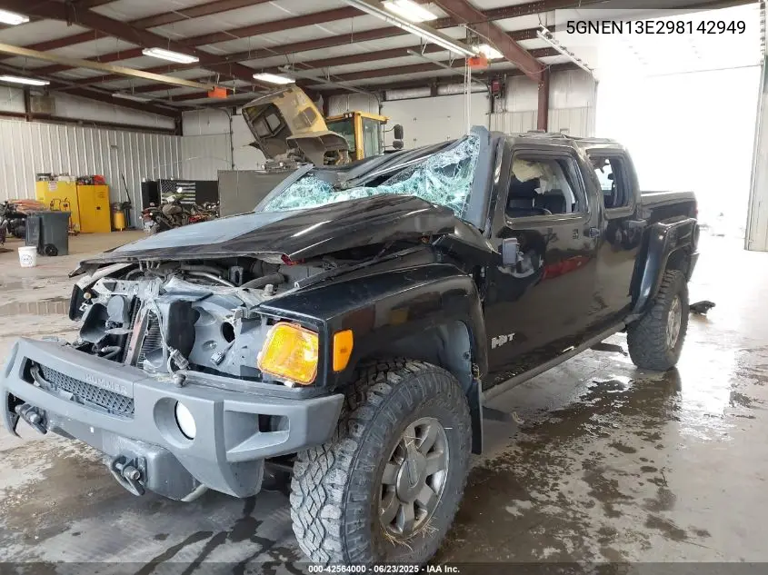 2009 Hummer H3T VIN: 5GNEN13E298142949 Lot: 42564000