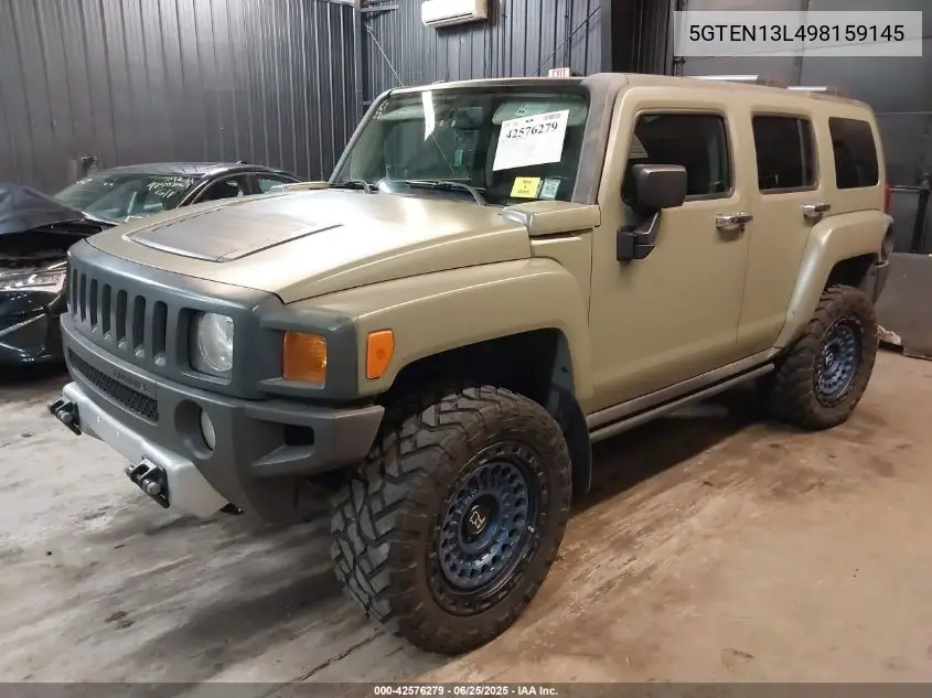 2009 Hummer H3 Suv Alpha VIN: 5GTEN13L498159145 Lot: 42576279