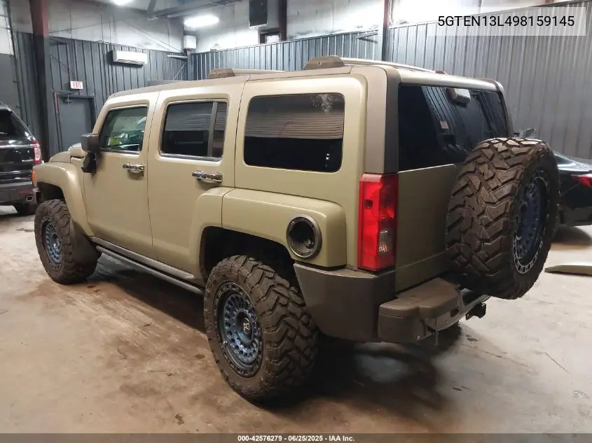 2009 Hummer H3 Suv Alpha VIN: 5GTEN13L498159145 Lot: 42576279