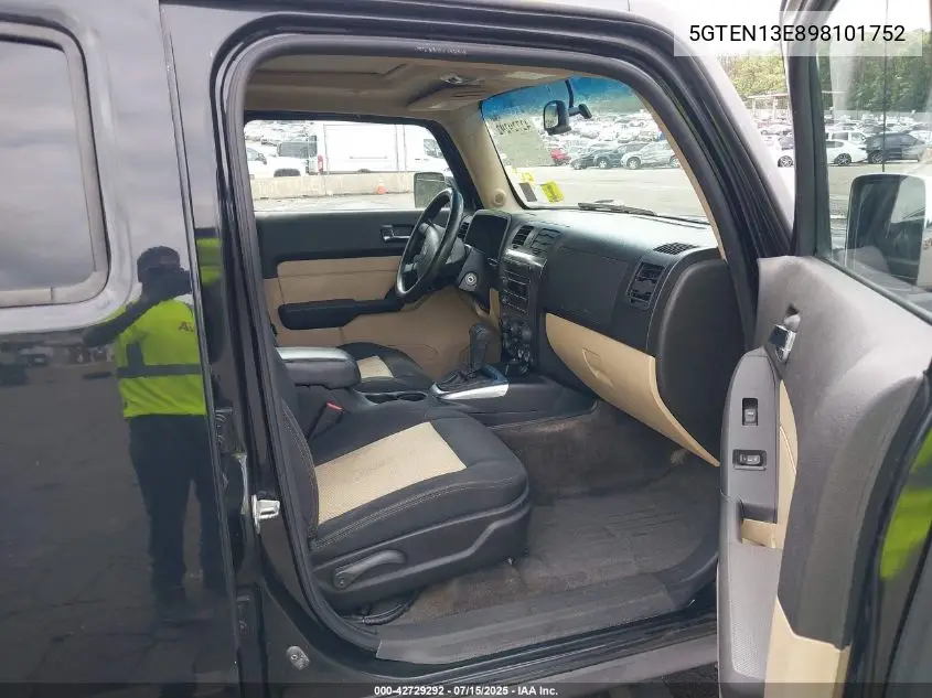 2009 Hummer H3 Suv VIN: 5GTEN13E898101752 Lot: 42729292