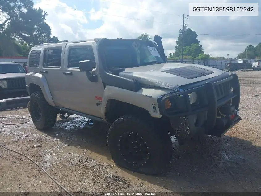 2009 Hummer H3 Suv VIN: 5GTEN13E598102342 Lot: 42781438