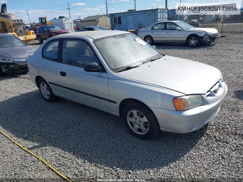 2002 Hyundai Accent L VIN: KMHCF35G82U173856 Lot: 42620048