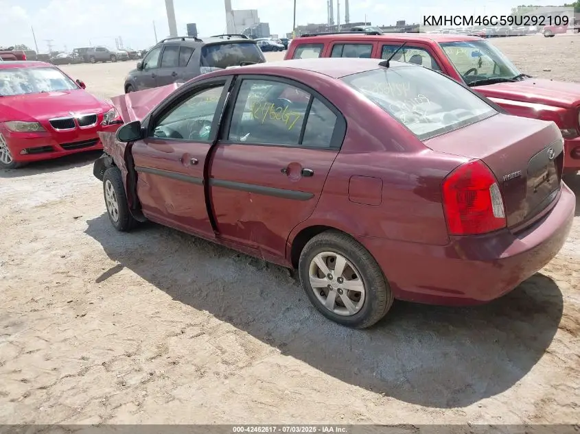 2009 Hyundai Accent Gls VIN: KMHCM46C59U292109 Lot: 42462617