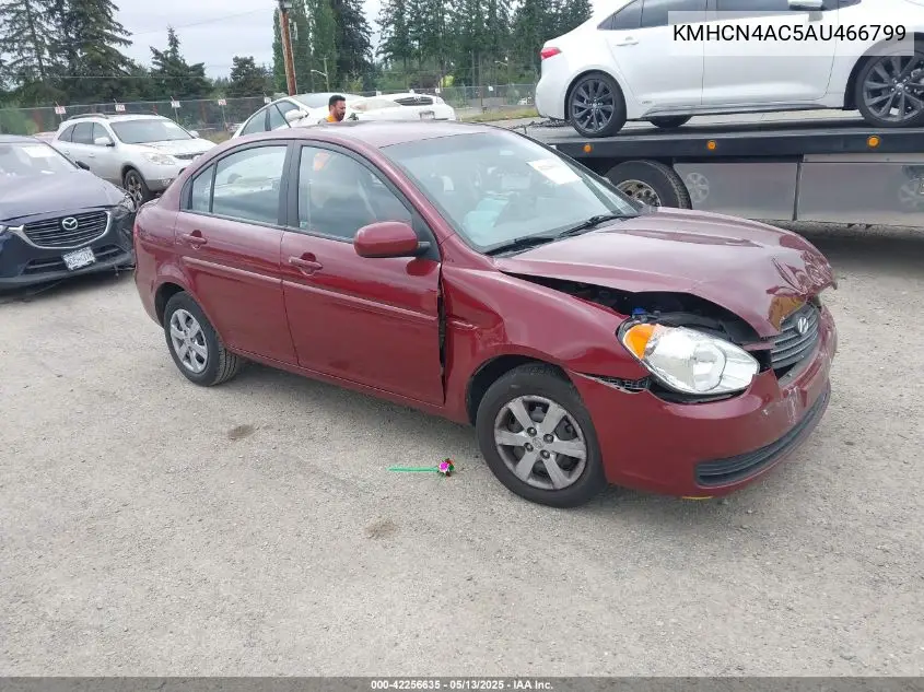 2010 Hyundai Accent Gls VIN: KMHCN4AC5AU466799 Lot: 42256635