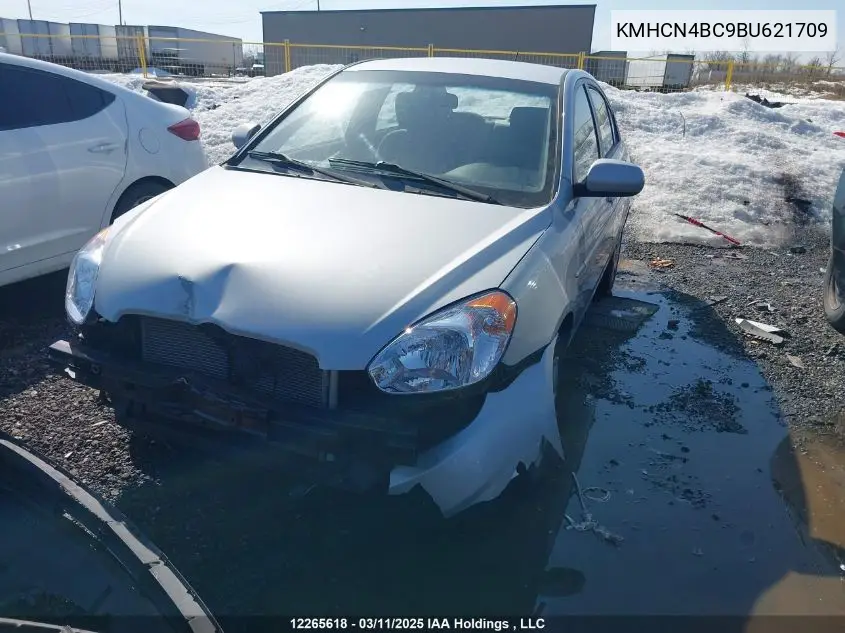 2011 Hyundai Accent Gl VIN: KMHCN4BC9BU621709 Lot: 12265618