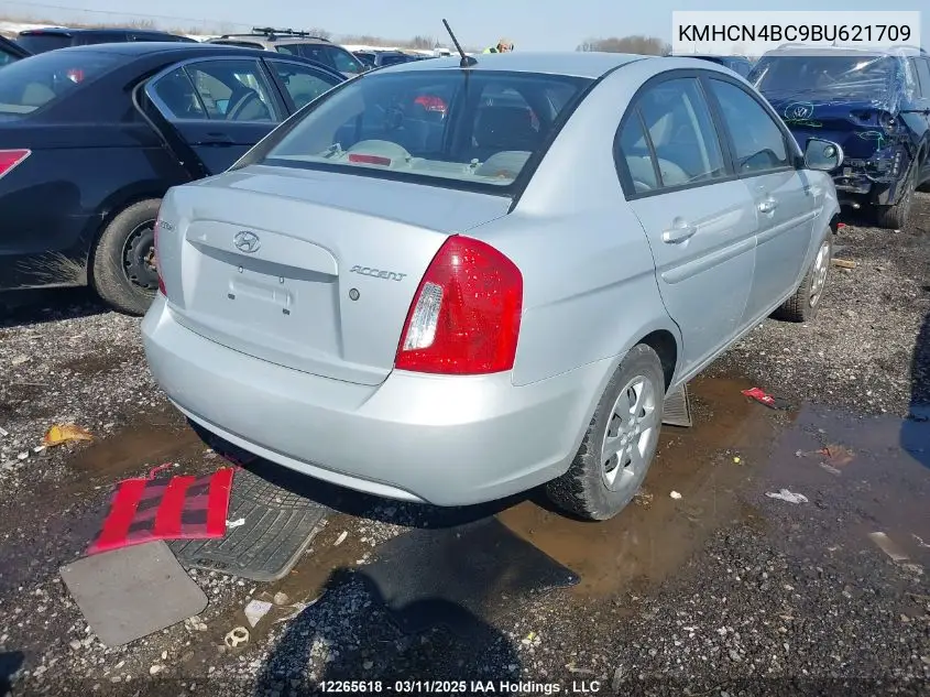 2011 Hyundai Accent Gl VIN: KMHCN4BC9BU621709 Lot: 12265618