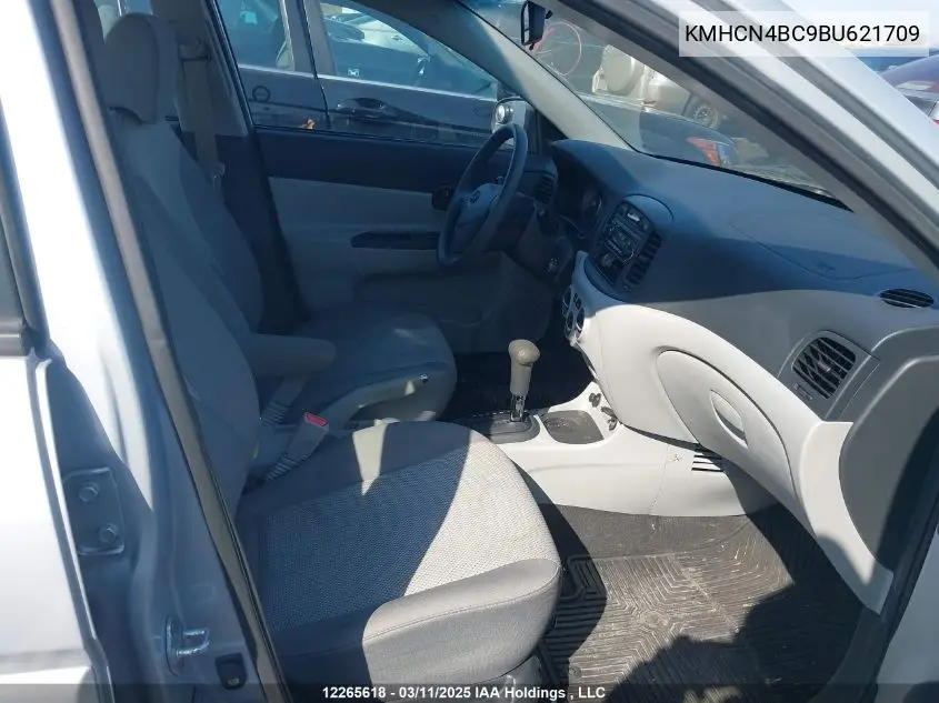 2011 Hyundai Accent Gl VIN: KMHCN4BC9BU621709 Lot: 12265618