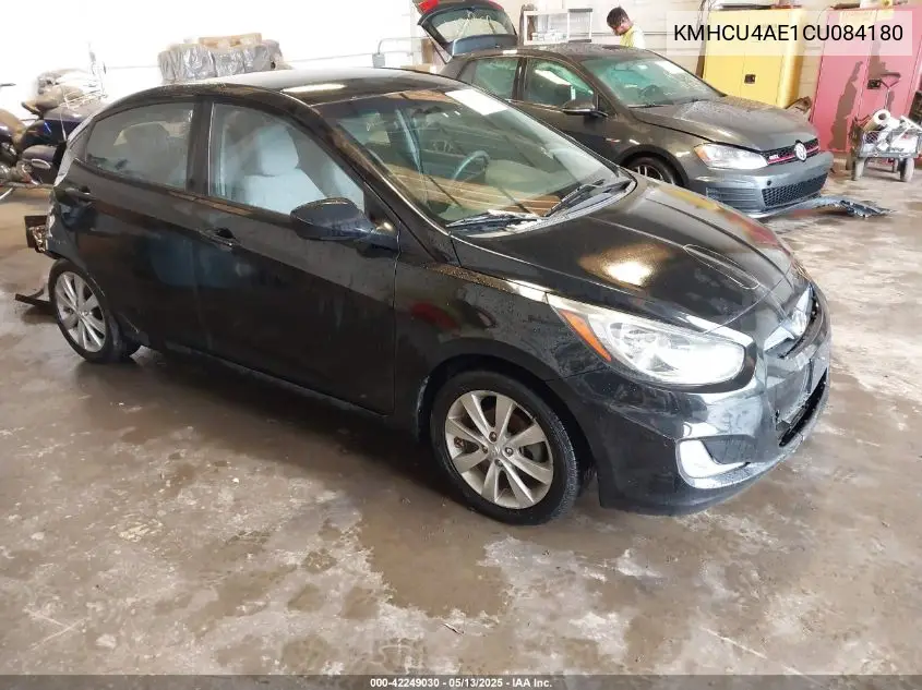 2012 Hyundai Accent Gls VIN: KMHCU4AE1CU084180 Lot: 42249030