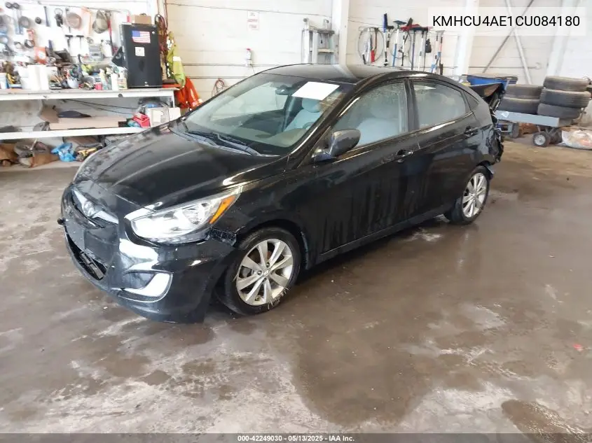 2012 Hyundai Accent Gls VIN: KMHCU4AE1CU084180 Lot: 42249030