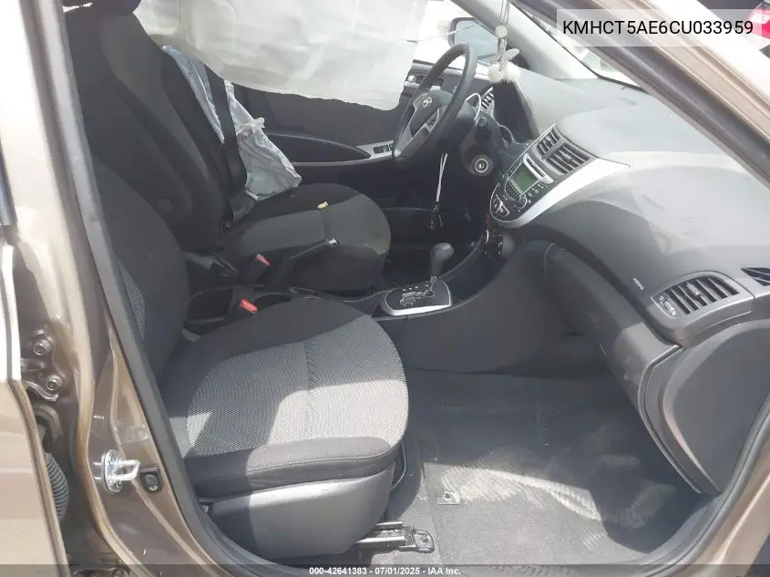 kmhct5ae6cu033959 KMHCT5AE6CU033959 2012 Hyundai Accent Gs