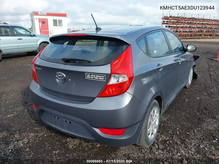 2013 Hyundai Accent Gls/Gs VIN: KMHCT5AE3DU123944 Lot: 30066665