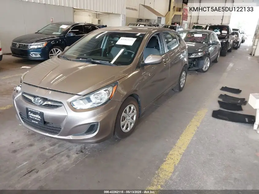2013 Hyundai Accent Gs VIN: KMHCT5AE5DU122133 Lot: 42262115