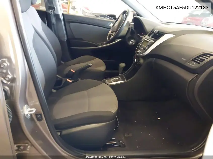 2013 Hyundai Accent Gs VIN: KMHCT5AE5DU122133 Lot: 42262115