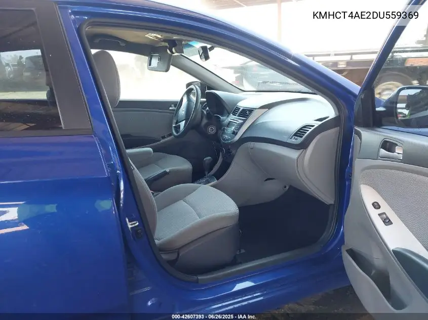 2013 Hyundai Accent Gls VIN: KMHCT4AE2DU559369 Lot: 42607393
