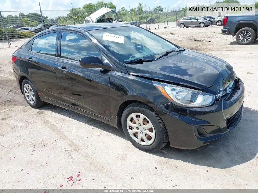 2013 Hyundai Accent Gls VIN: KMHCT4AE1DU401198 Lot: 42653113