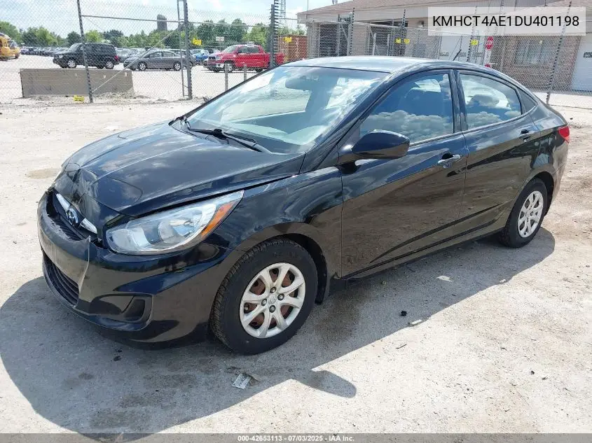 2013 Hyundai Accent Gls VIN: KMHCT4AE1DU401198 Lot: 42653113