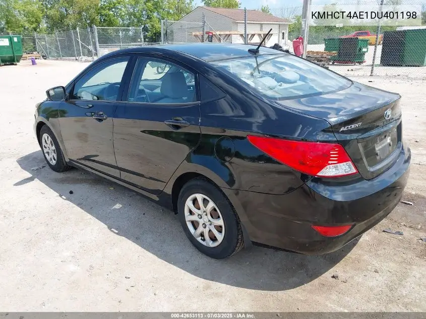 2013 Hyundai Accent Gls VIN: KMHCT4AE1DU401198 Lot: 42653113