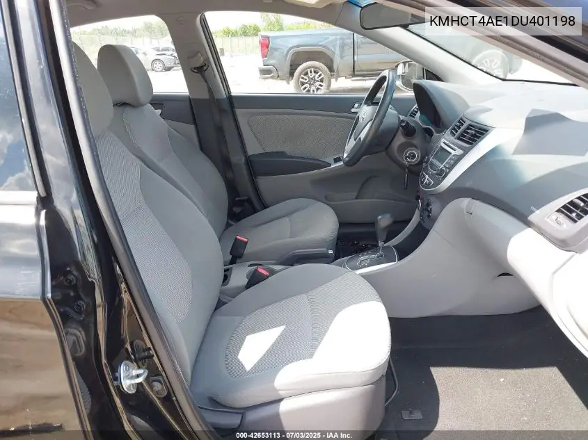 2013 Hyundai Accent Gls VIN: KMHCT4AE1DU401198 Lot: 42653113