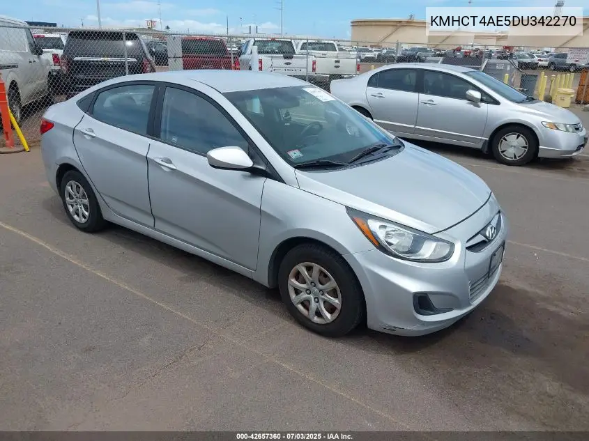2013 Hyundai Accent Gls VIN: KMHCT4AE5DU342270 Lot: 42657360