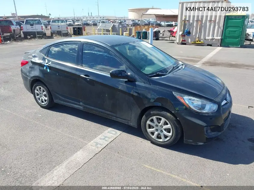 2013 Hyundai Accent Gls VIN: KMHCT4AE7DU293783 Lot: 42665988