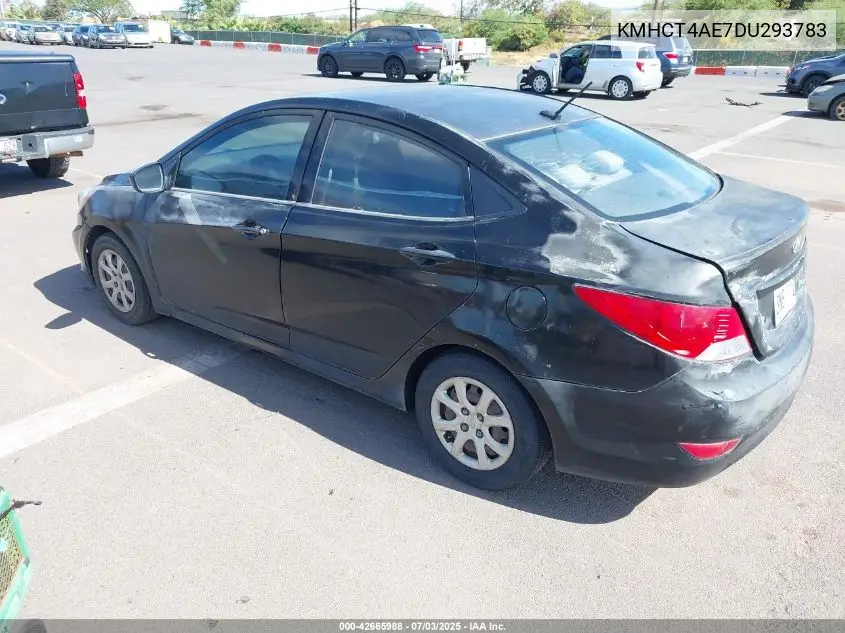 2013 Hyundai Accent Gls VIN: KMHCT4AE7DU293783 Lot: 42665988